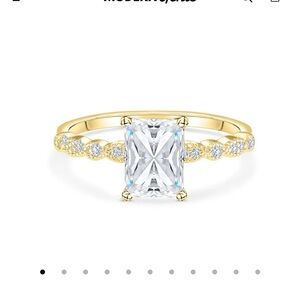 A Charming Vintage Radiant Cut Engagement Ring